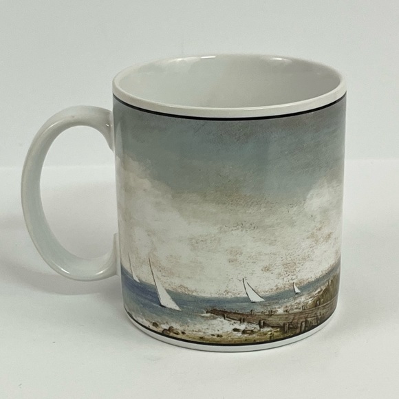 “By the Sea” David Carter Brown Collection For Sakura 2001 Lighthouse Coffee Mug - Picture 3 of 12